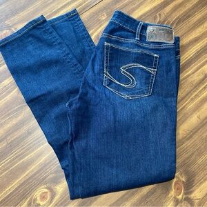 Silver Jeans Suki Jegging Women's 30x31 Dark Blue Stretch Denim Skinny Ankle EUC